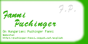 fanni puchinger business card